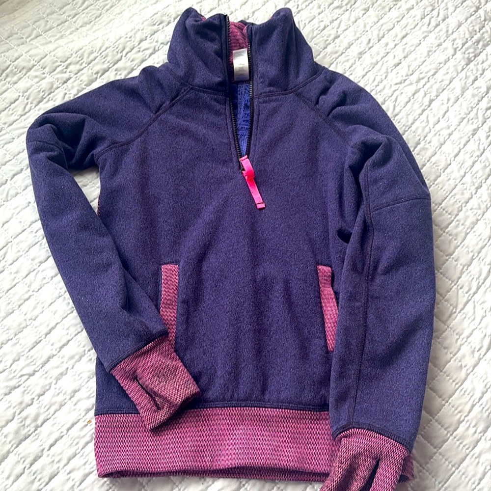 Ivivva 1/4 zip pink and purple